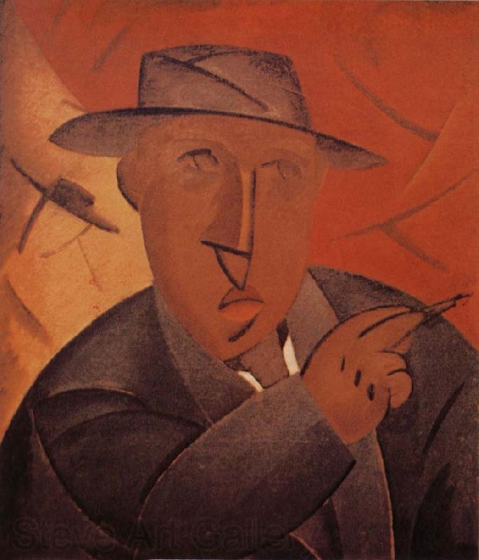 Kasimir Malevich Self-Portrait Norge oil painting art